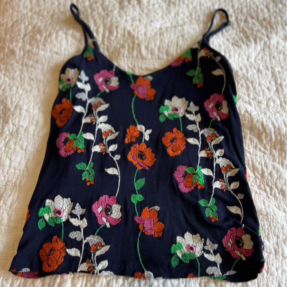 Anthropologie Embroidered Camisole